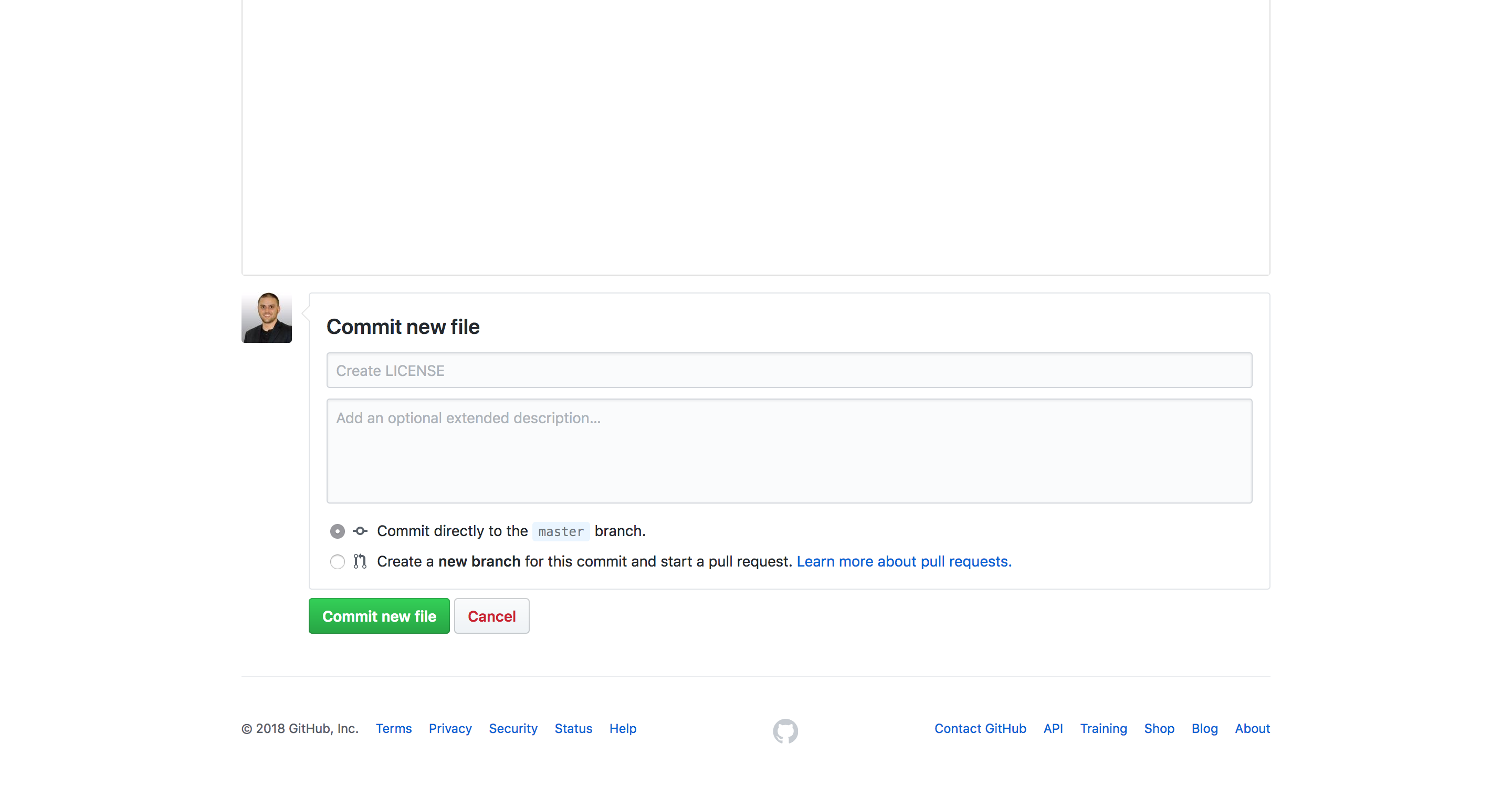 Commit license