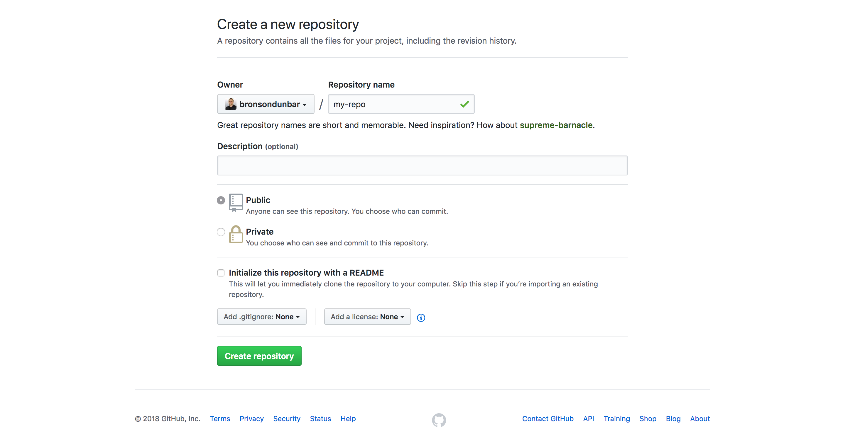 New repo details